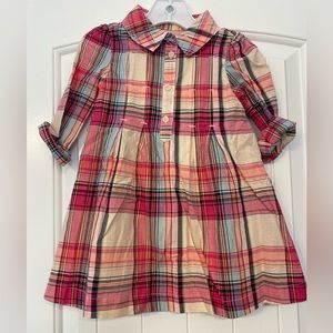 Plaid Gap kids toddler dress NWT